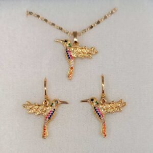 Juego colibrí colores 18K-83